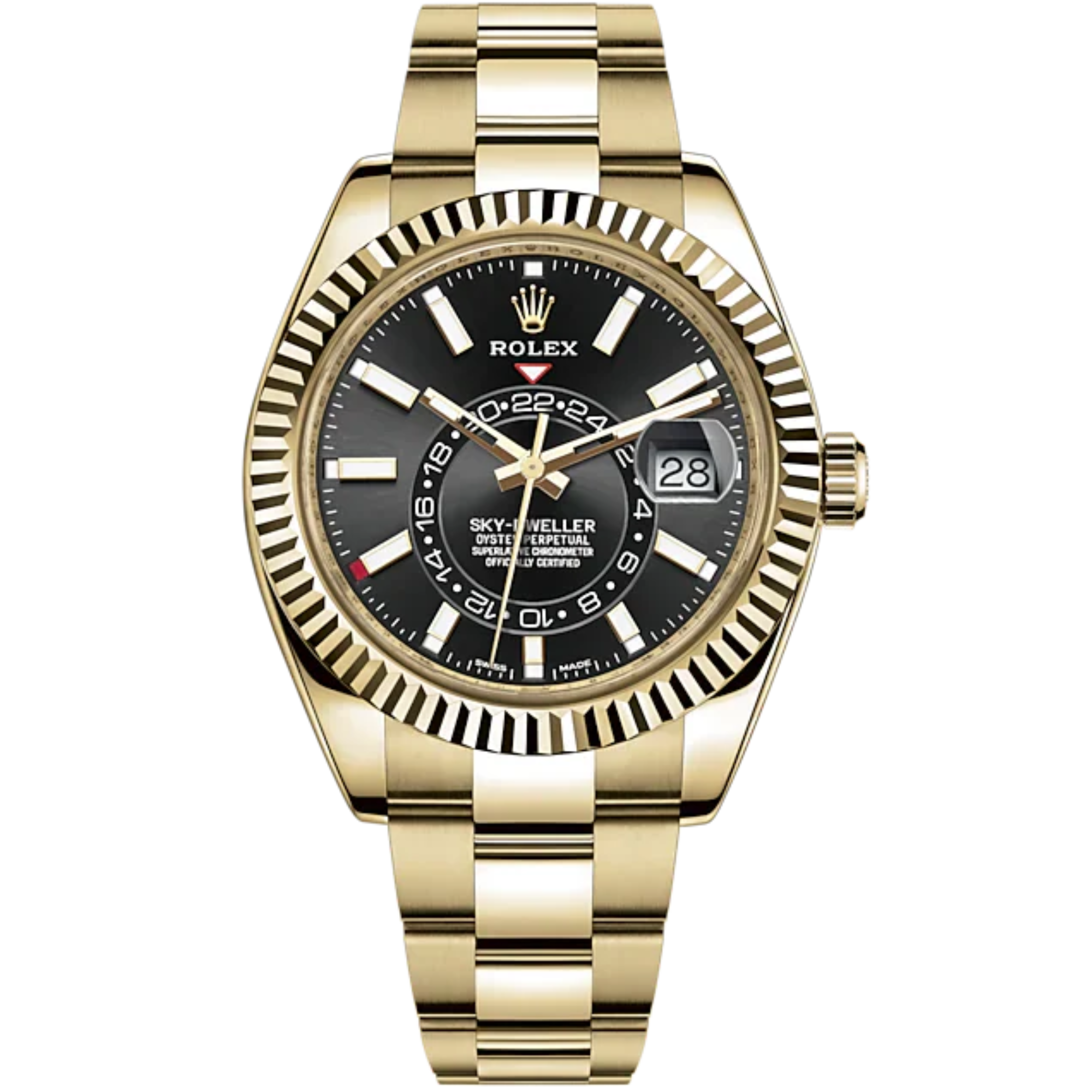 Rolex Skydweller Ref. 326938 42mm Yellow Gold Black Dial - Rolex