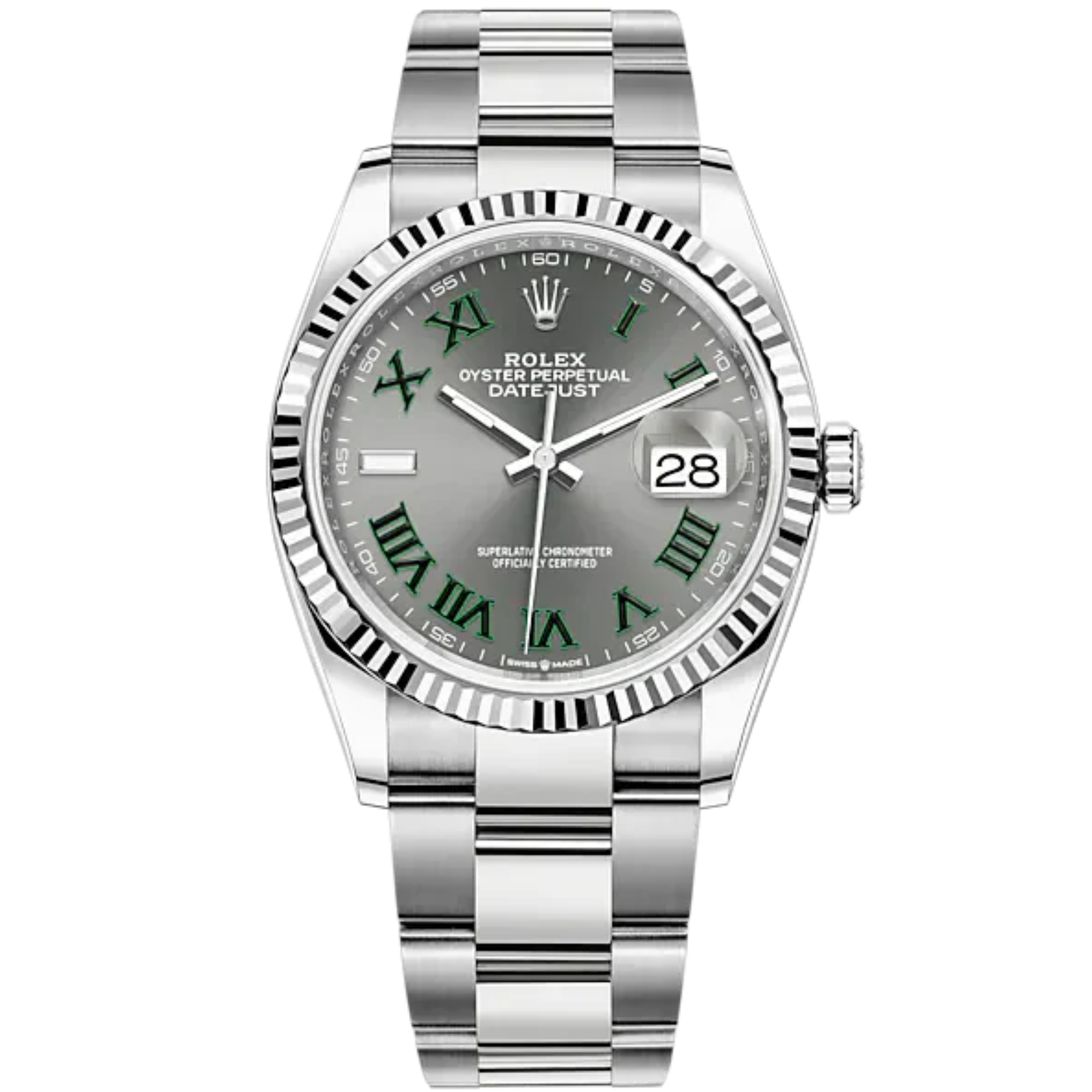 Rolex Datejust Wimbledon Ref. 126234 36mm Stainless Steel on Oyster Bracelet - Rolex