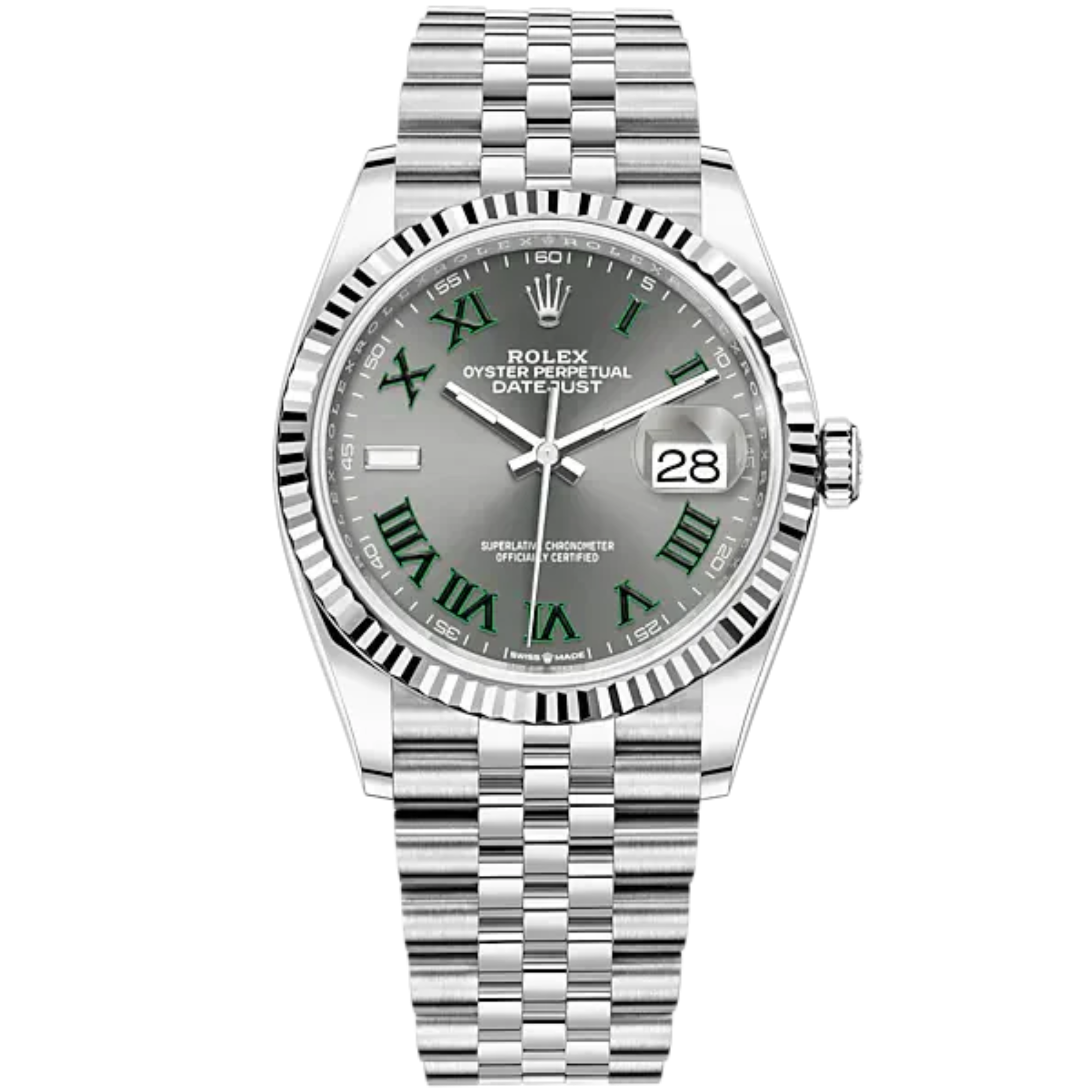 Rolex Datejust Ref. 126234 36mm Wimbledon Dial in Jubilee - Rolex