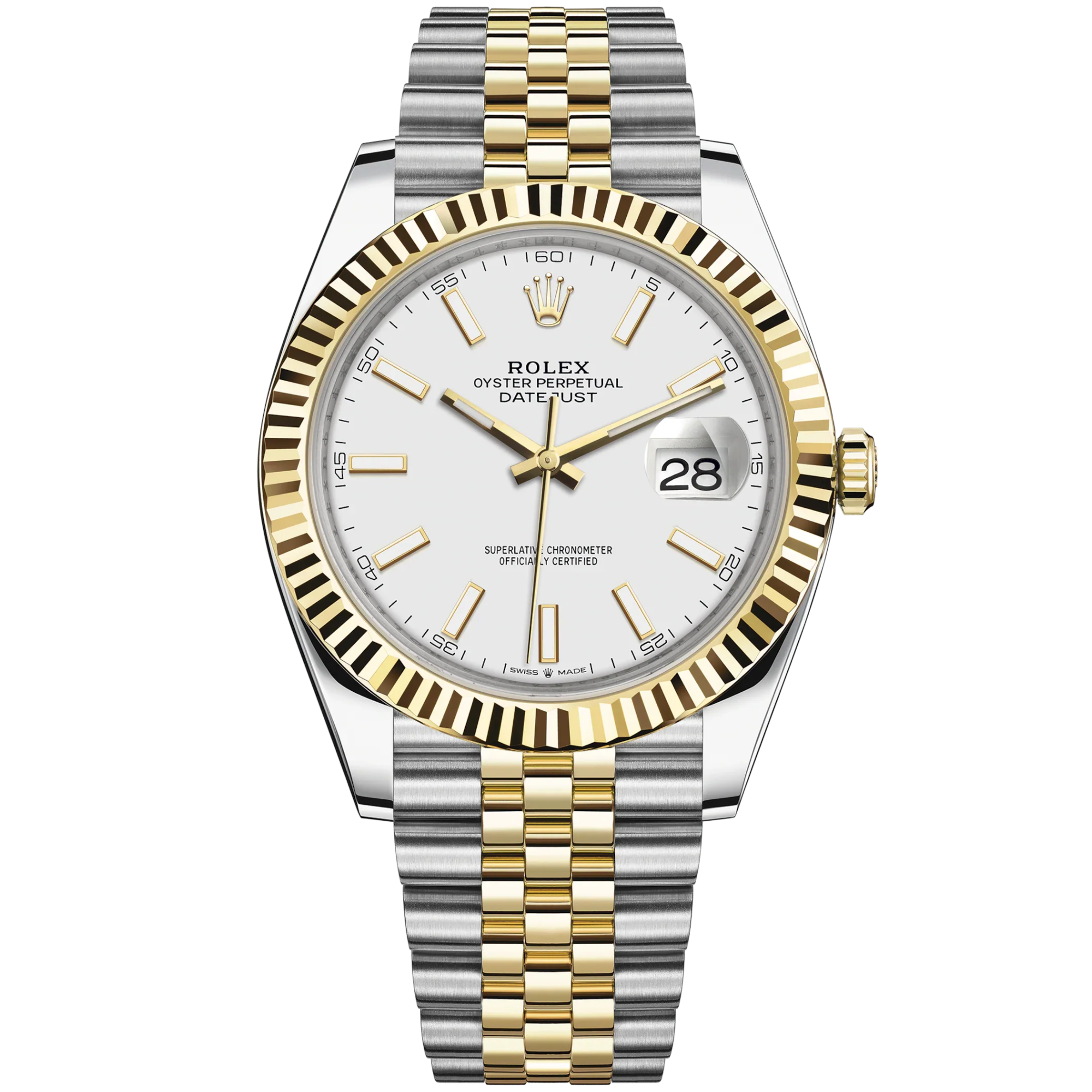 SS Datejust White Stick Dial - Rolex