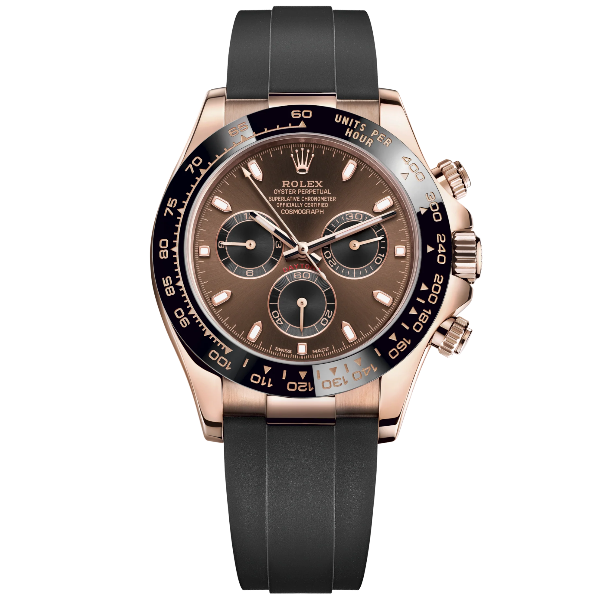 Cosmograph Daytona 40MM Oysterflex Bracelet Chocolate and Black Dial Black Cerachrom Bezel With Tachymetric Scale - Rolex