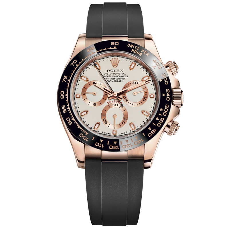 Cosmograph Daytona 40MM Oysterflex Bracelet Ivory Dial Black Cerachrom Bezel With Tachymetric Scale - Rolex