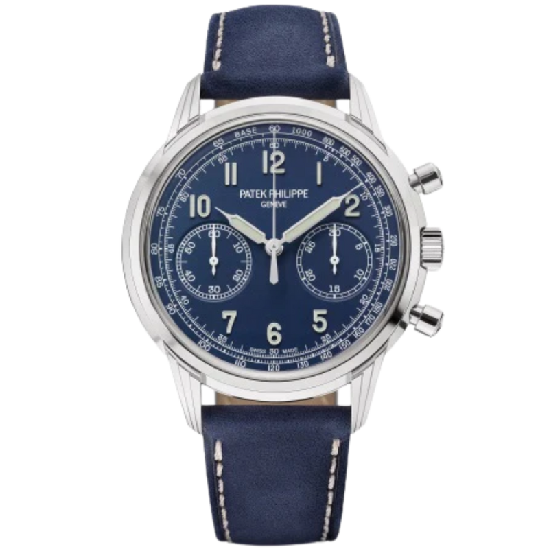 5172G-001 Complications 41mm Navy Blue Calfskin Strap Varnished Blue Dial White Gold Bezel - Patek Philippe