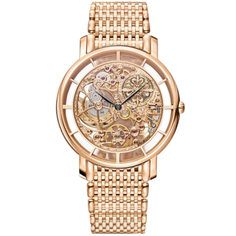 Patek Philippe Calatrava Ref. 5180/1R 39mm Complications Skeleton Rose Gold Bracelet and Bezel - Patek Philippe