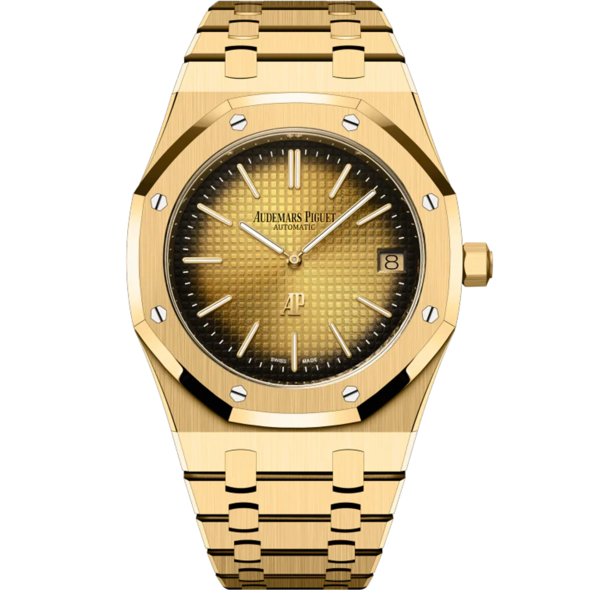 Audemars Piguet Royal Oak Jumbo Ref. 16202BA.OO.1240BA.02 39MM Yellow Gold Extra Thin Smoked Yellow Gold Dial - Audemars Piguet