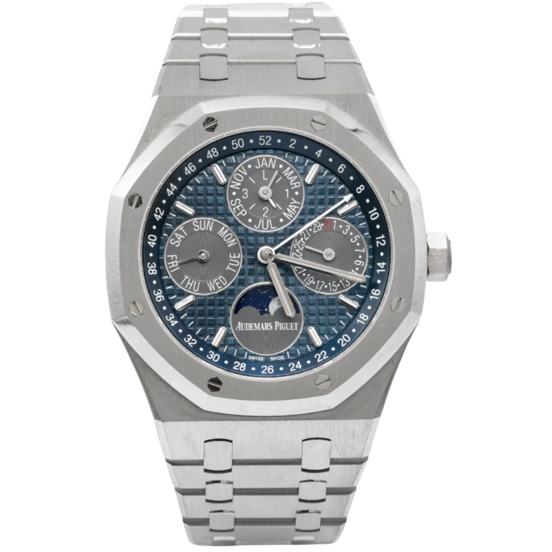 Audemars Piguet Royal Oak Perpetual Calendar Ref. 26574TI.OO.1220TI.01 Titanium, Black/Blue Dial - Audemars Piguet
