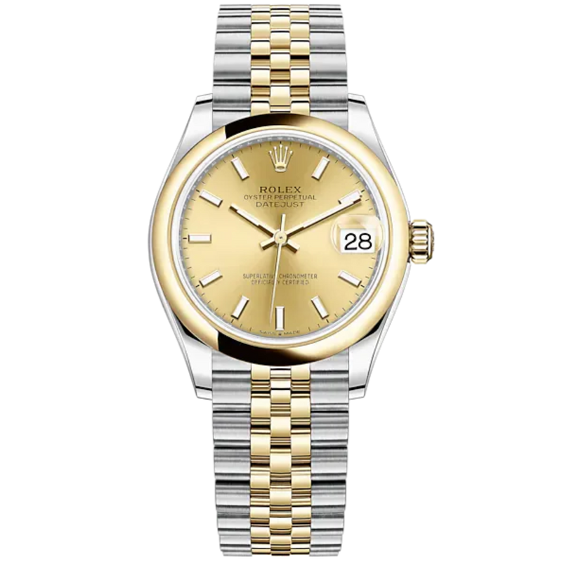 Datejust 31 31mm Jubilee Bracelet Oystersteel and Yellow Gold with Champagne-Colour Dial Yellow Gold Bezel - Rolex
