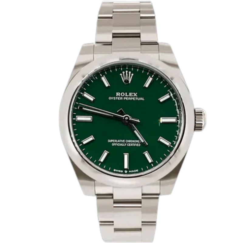 277200 Oyster Perpetual Green Dial - Rolex