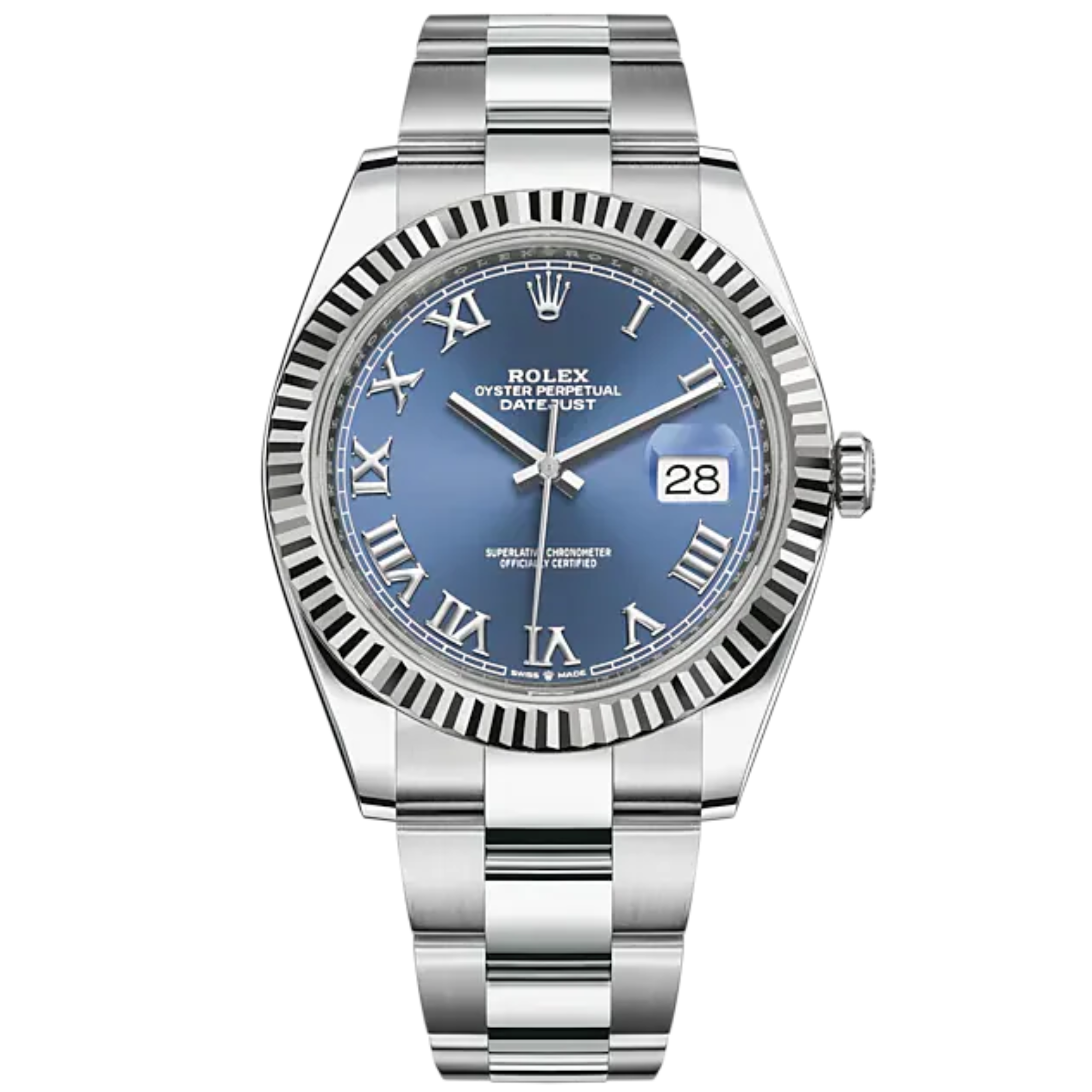 Rolex Datejust Ref. 126334 41mm Blue Roman Dial with Oyster Bracelet - Rolex