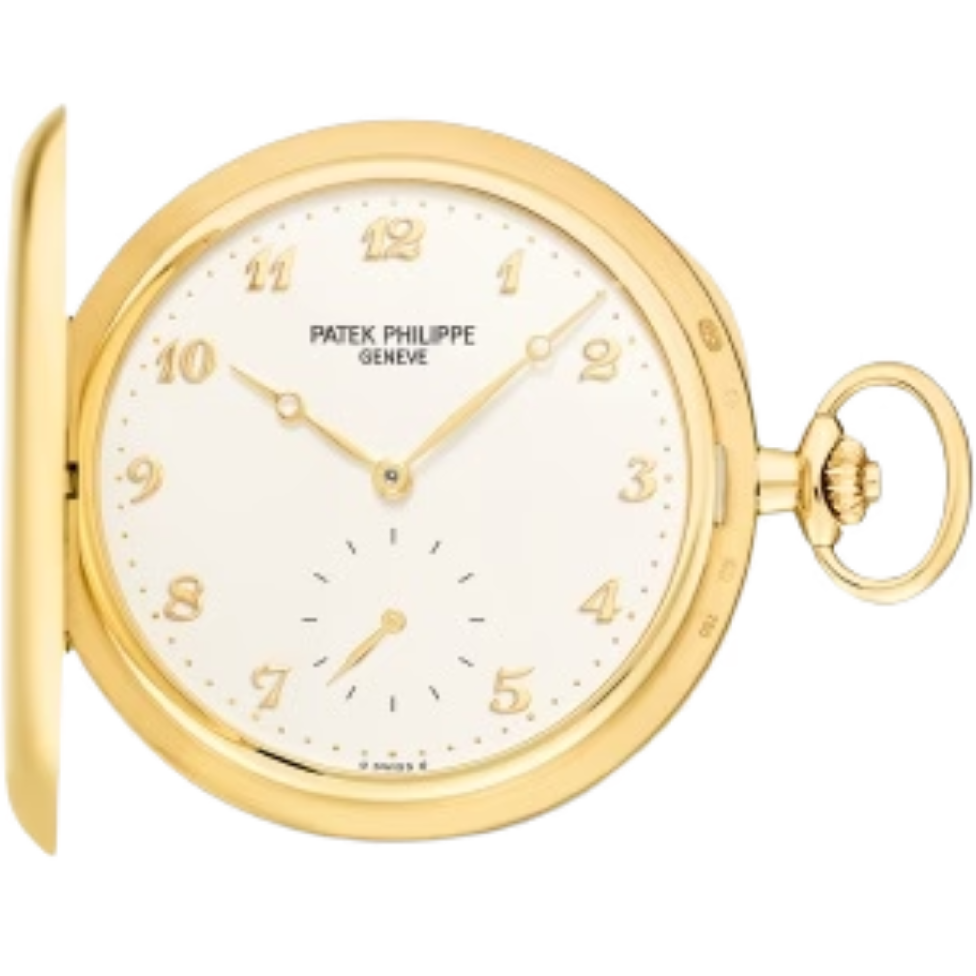 983J-001 Pocket Watches 48mm Silvery Opaline Dial Yellow Gold Bezel - Patek Philippe
