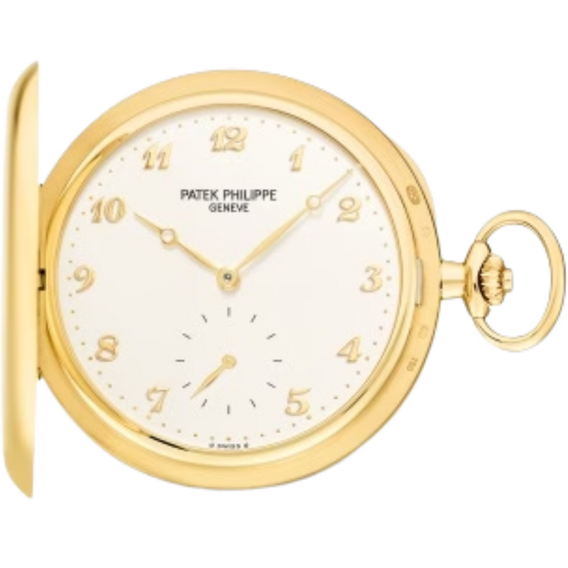983J-001 Pocket Watches 48mm Silvery Opaline Dial Yellow Gold Bezel - Patek Philippe