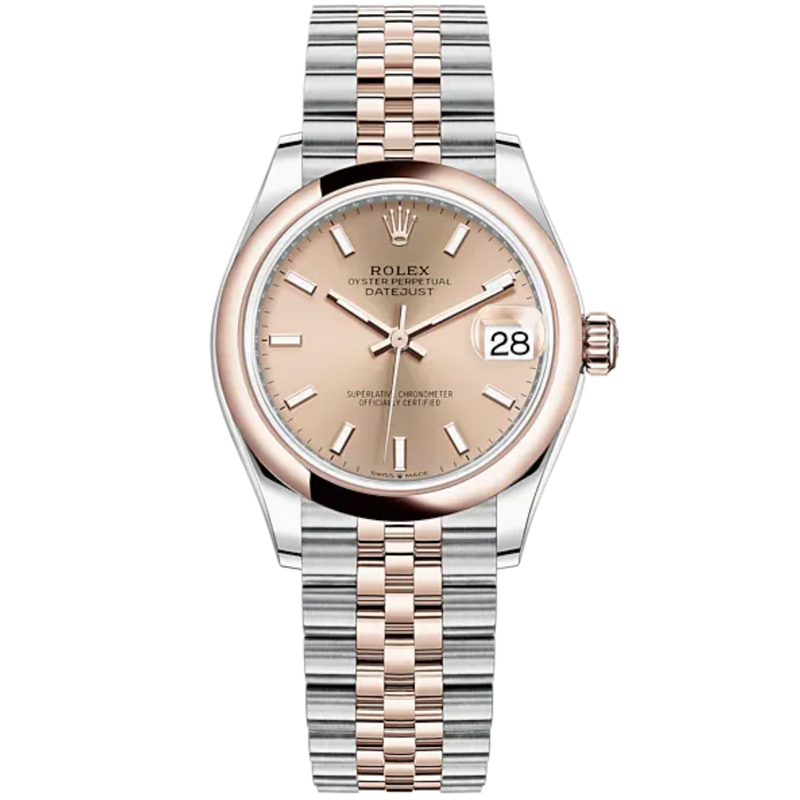 Datejust 31 31mm Jubilee Bracelet Oystersteel and Everose Gold with Rosé-Colour Dial Everose Gold Bezel - Rolex
