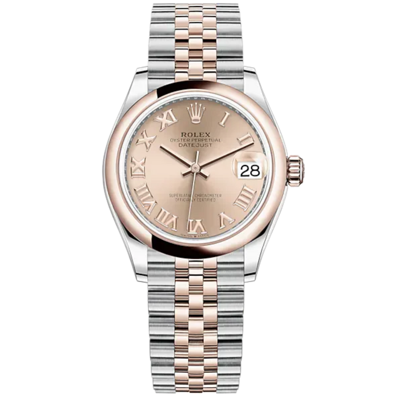Datejust 31 31mm Jubilee Bracelet Oystersteel and Everose Gold with Rosé-Colour Dial Everose Gold Bezel - Rolex