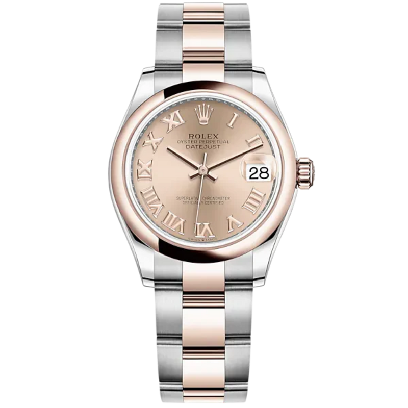Datejust 31 31mm Oyster Bracelet Oystersteel and Everose Gold with Rosé-Colour Dial Everose Bezel - Rolex