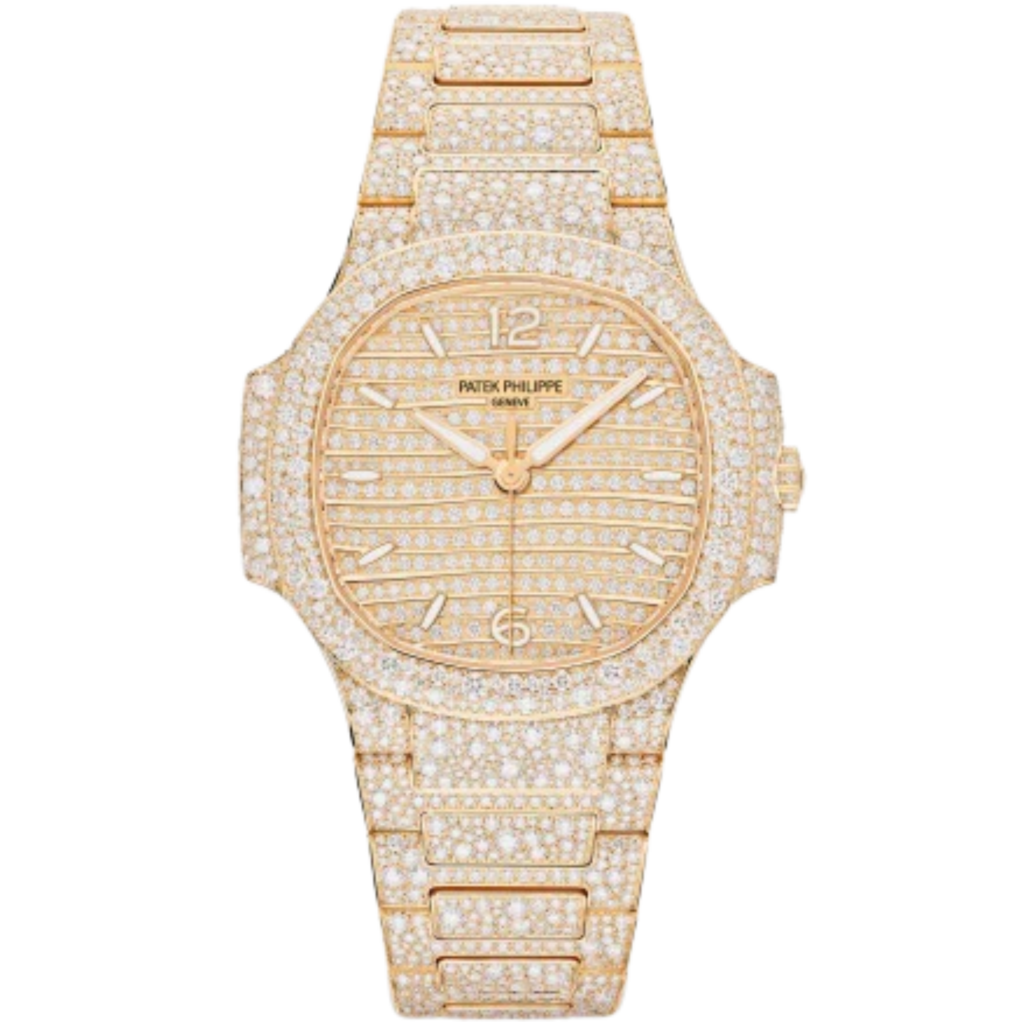 1450R-001 Ladies Nautilus Haute Joaillerie Rose Gold Dial 12.69-carat Top Wesselton Diamond-paved Watch - Patek Philippe