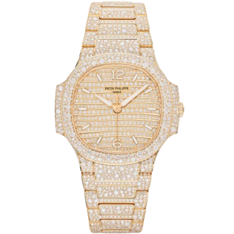 7118/1450R-001 Ladies Nautilus Haute Joaillerie Rose Gold Dial 12.69-carat Top Wesselton Diamond-paved Watch - Patek Philippe