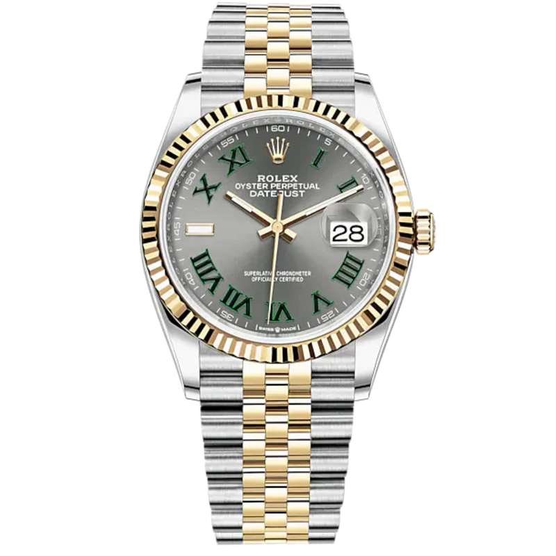 126233 36mm Rolex Datejust Two Tone Wimbledon - Rolex