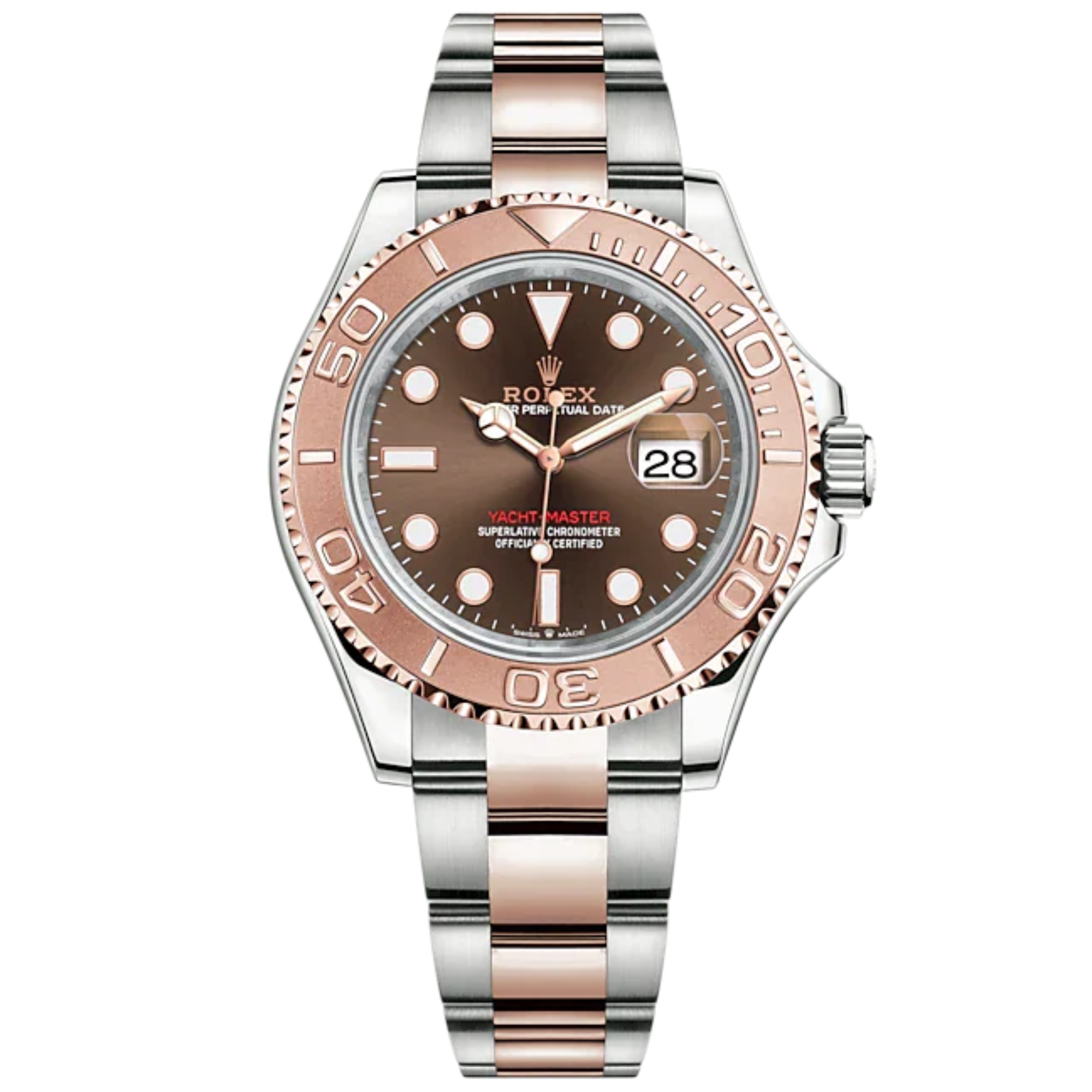 Yacht-Master 40 40mm Oyster Bracelet Oystersteel and Everose Gold with Chocolate Dial Bidirectional Rotatable Bezel - Rolex