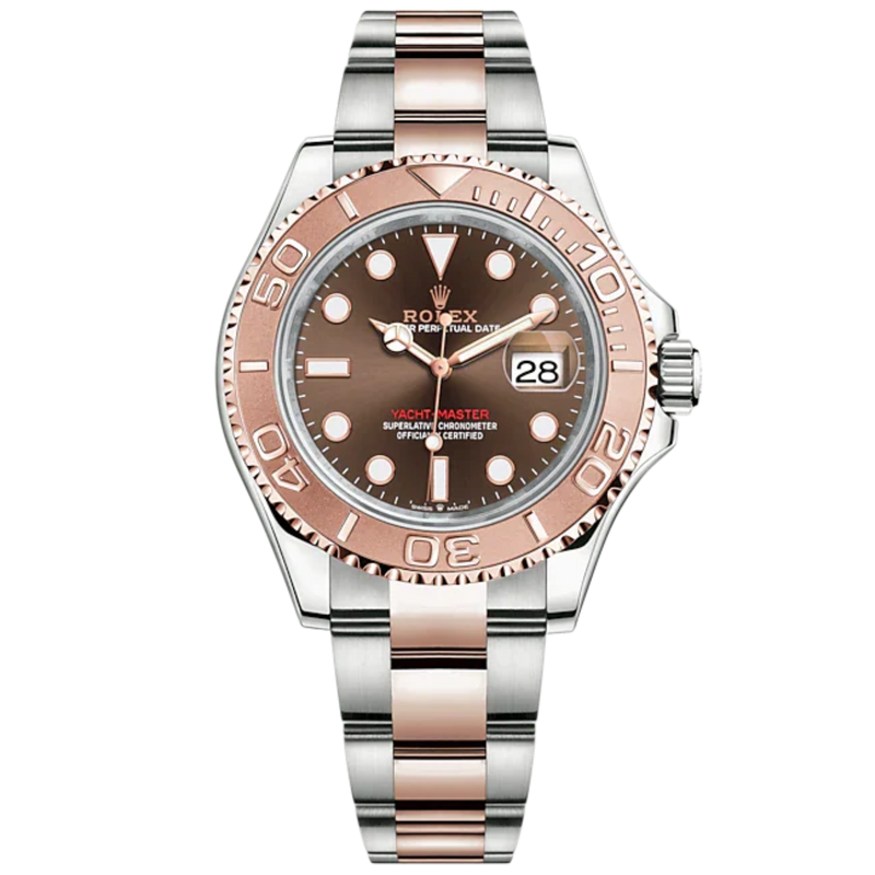 Yacht-Master 40 40mm Oyster Bracelet Oystersteel and Everose Gold with Chocolate Dial Bidirectional Rotatable Bezel - Rolex