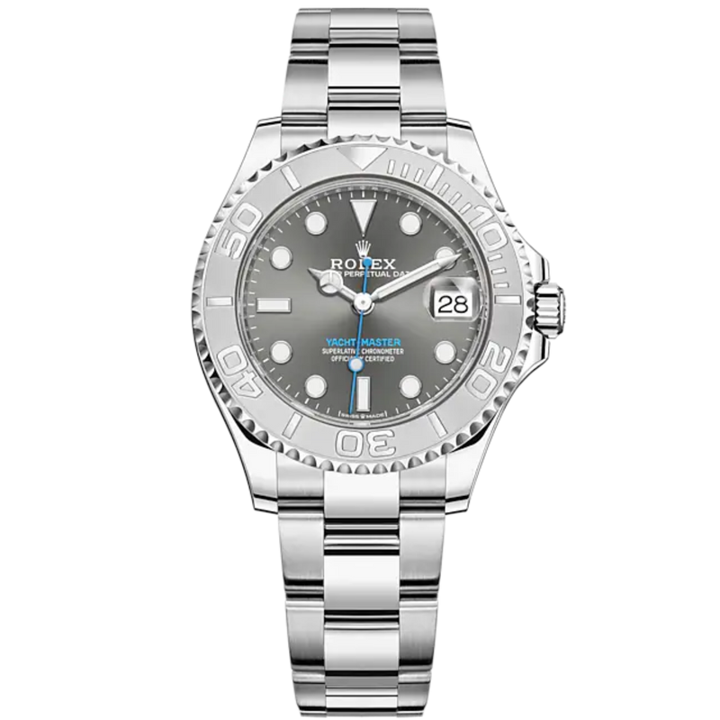 Yacht-Master 37 37mm Oyster Bracelet Oystersteel and Titanium with Slate Dial Bidirectional Rotatable Bezel - Rolex