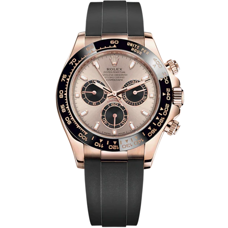 Cosmograph Daytona 40MM Oysterflex Bracelet Sundust and Black Dial Black Cerachrom Bezel With Tachymetric Scale - Rolex