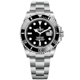 Submariner Date 41mm Oyster Bracelet Oystersteel with Black Dial Cerachrom Unidirectional Rotatable Bezel