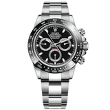 Cosmograph Daytona 40MM Oyster Bracelet Black Dial Black Cerachrom Bezel With Tachymetric Scale