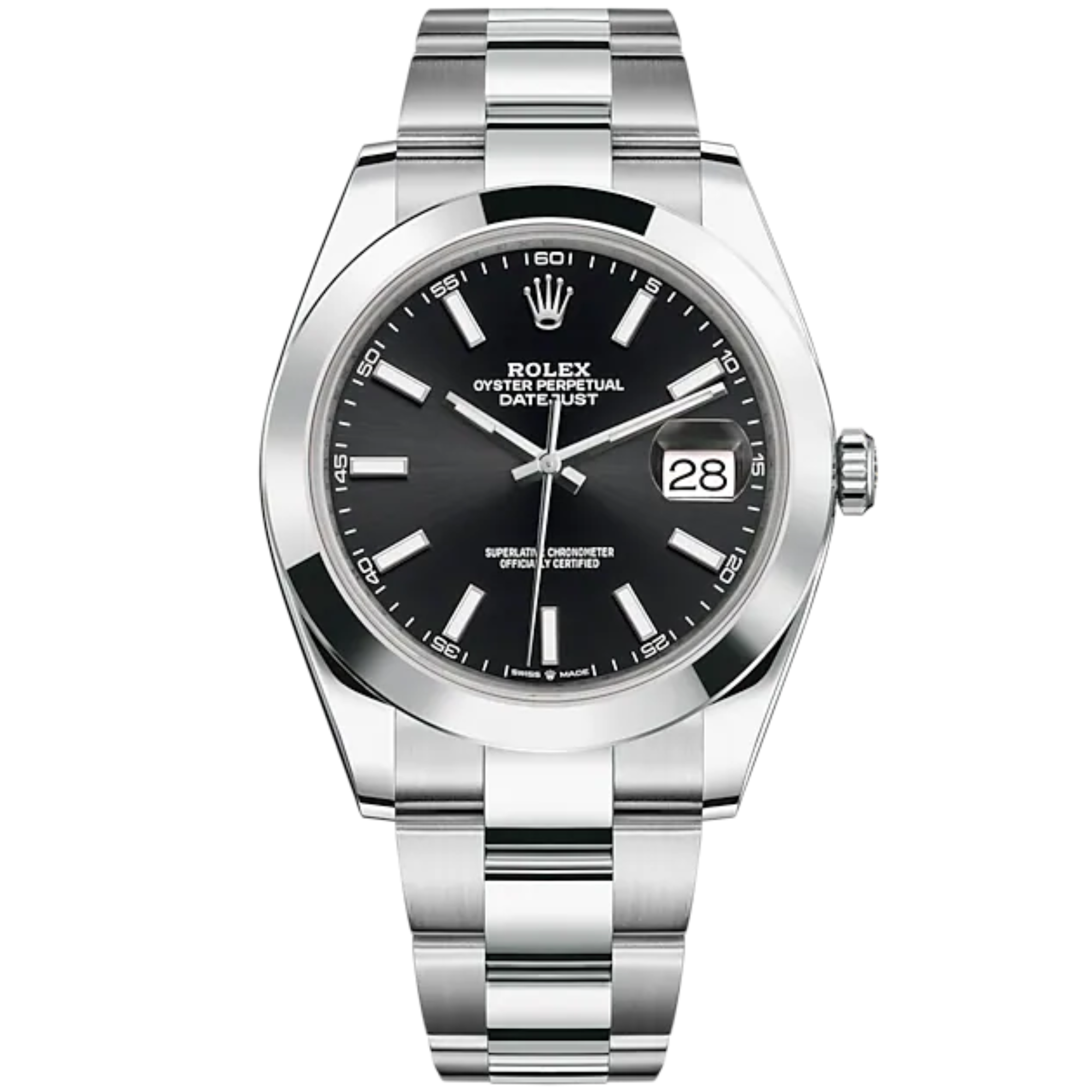 Smooth Bezel Black Dial - Rolex