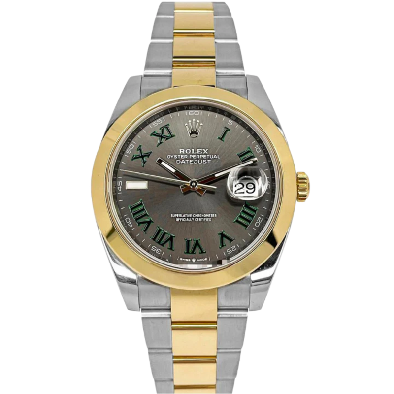 Rolex Datejust Ref. 126303 41MM Two Tone YG/SS Wimbledon Dial on Oyster/Smooth Bezel - Rolex