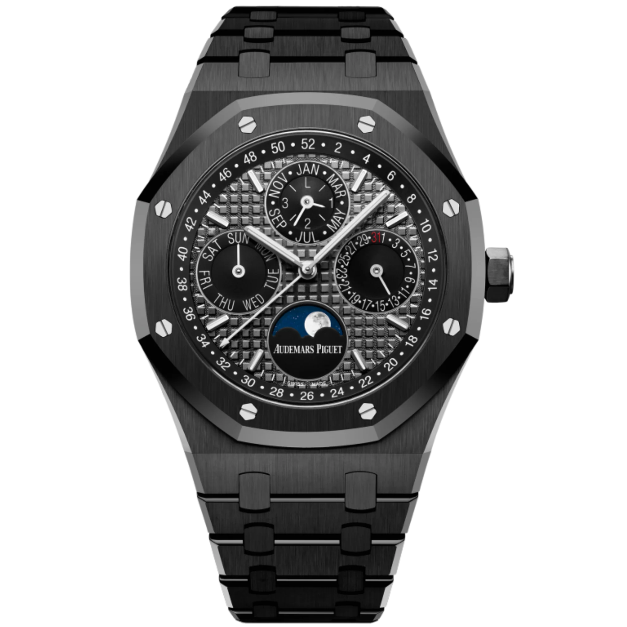 Audemars Piguet Royal Oak Perpetual Calendar Ref. 26579CE.OO.1225CE.01 41MM Black Ceramic Slate Grey Dial - Audemars Piguet