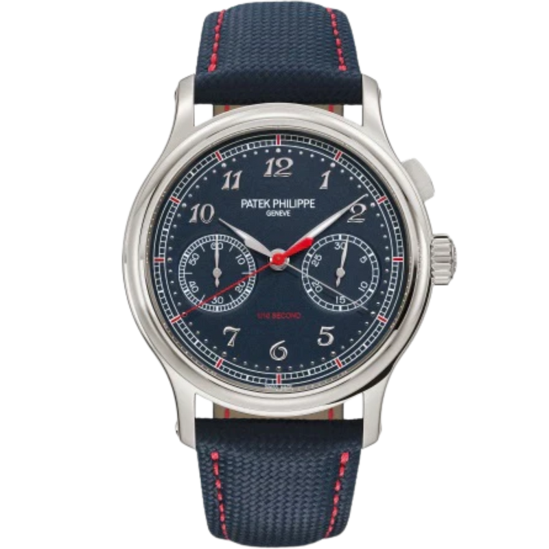 5470P-001 Grand Complications 41mm Navy Blue Embossed Calfskin Strap Varnished Blue Dial Platinum Bezel - Patek Philippe