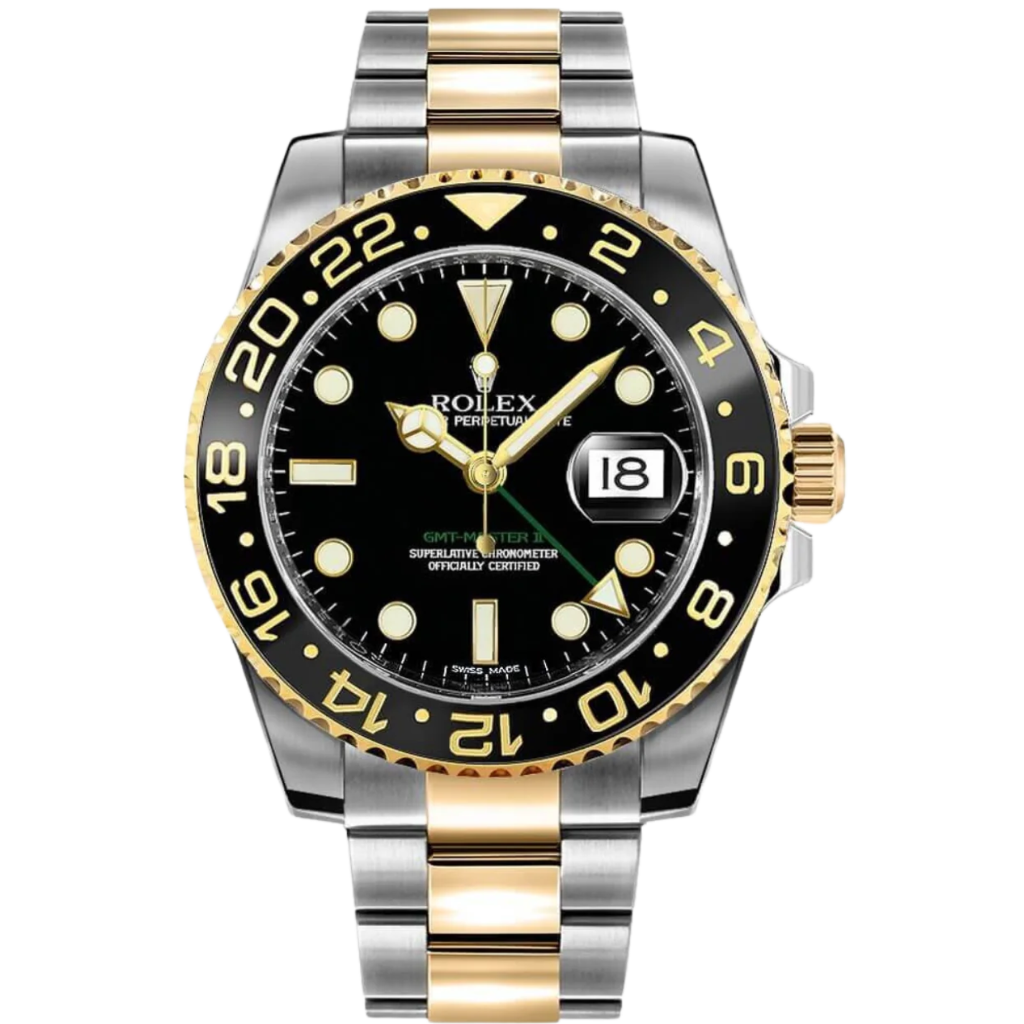 Rolex GMT Master II Ref. 116713 Two-Tone SS/YG Black Dial - Rolex