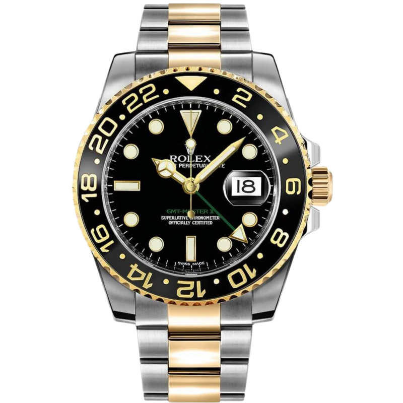 Rolex GMT Master II Ref. 116713 Two-Tone SS/YG Black Dial - Rolex