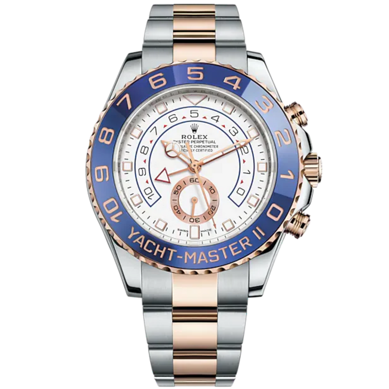 Rolex Yachtmaster Ref. 116681 Two Tone RG/SS White Dial - Rolex