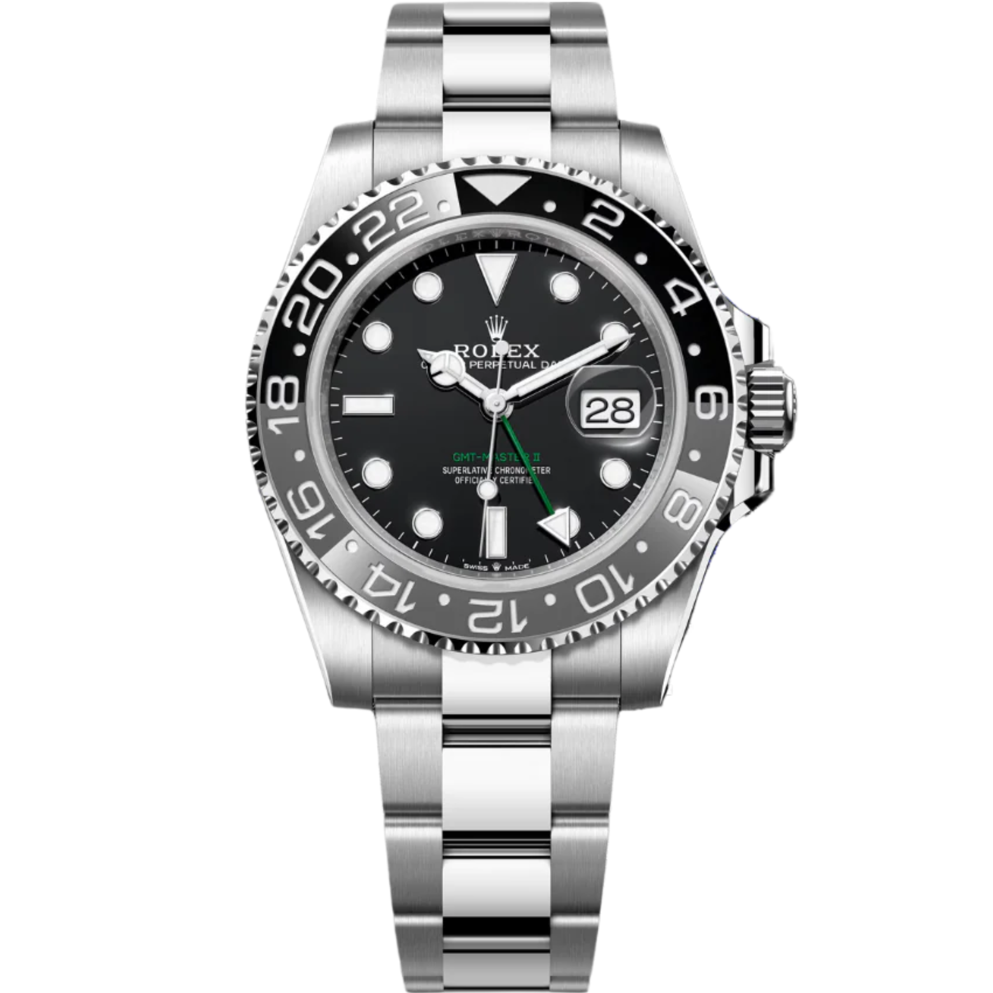 Rolex GMT MASTER-II 'Bruce Wayne" Ref. 126710GRNR 40mm Stainless Steel Black & Grey Cerachrom Dial in Oyster Bracelet - Rolex