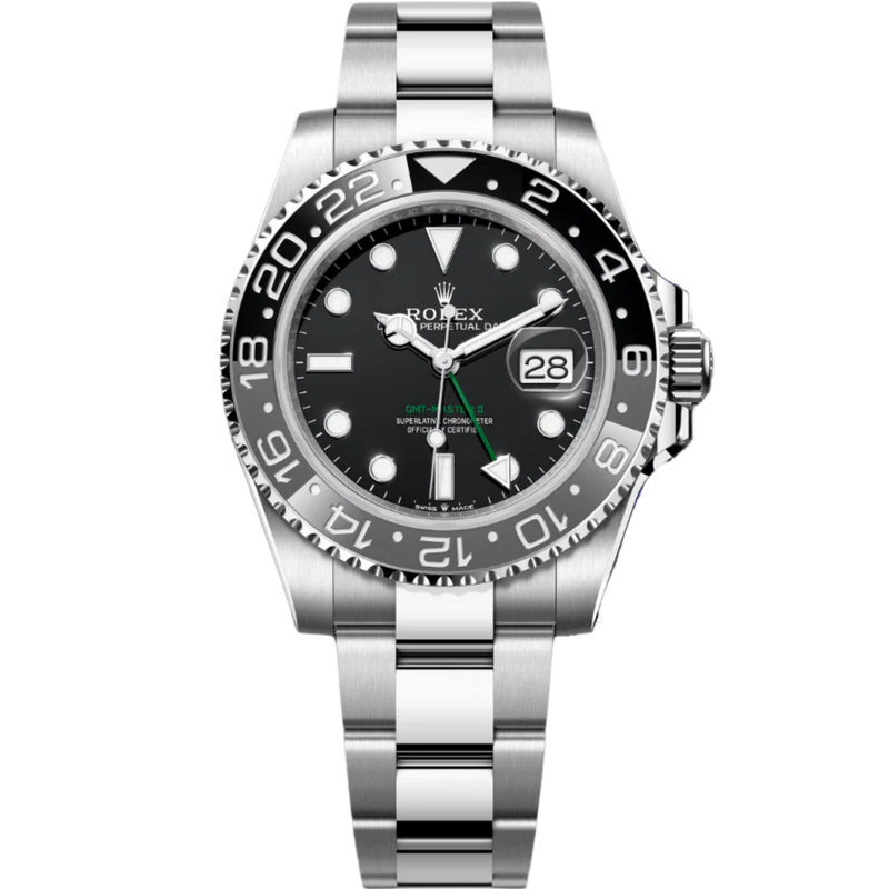 Rolex GMT MASTER-II 'Bruce Wayne" Ref. 126710GRNR 40mm Stainless Steel Black & Grey Cerachrom Dial in Oyster Bracelet - Rolex