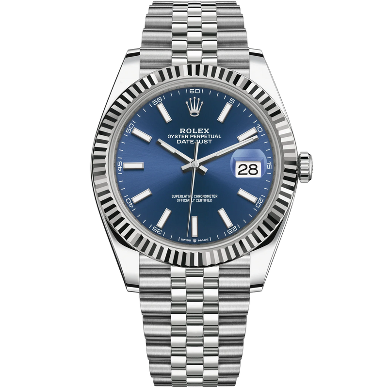 Rolex Datejust Ref. 126334 Blue Stick Dial on Jubilee Fluted Bezel - Rolex