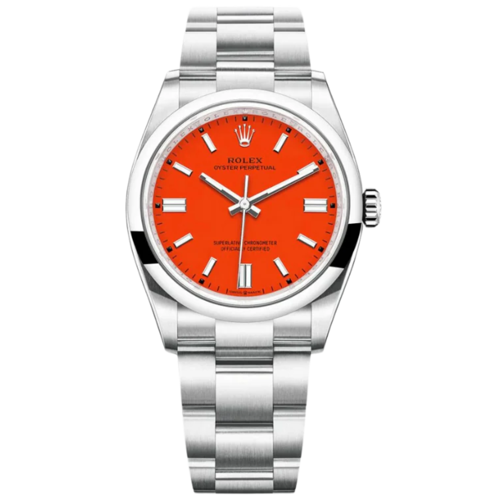 Rolex Oyster Perpetual Ref. 126000 36mm Coral Red Dial - Rolex