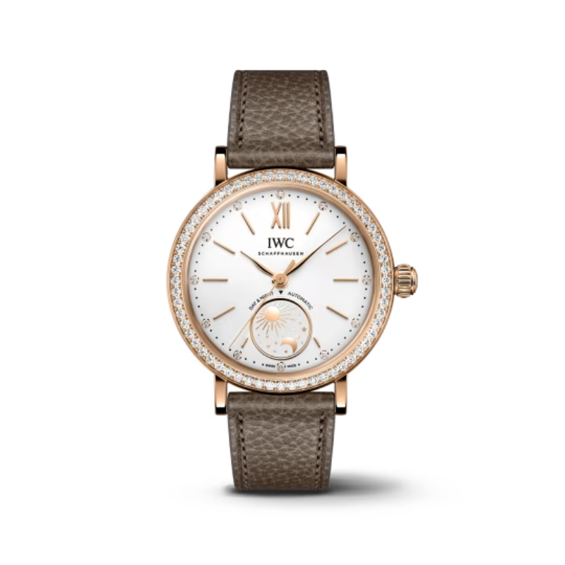 PORTOFINO AUTOMATIC DAY & NIGHT 34 MM GOLD WITH WHITE DIAL - IWC
