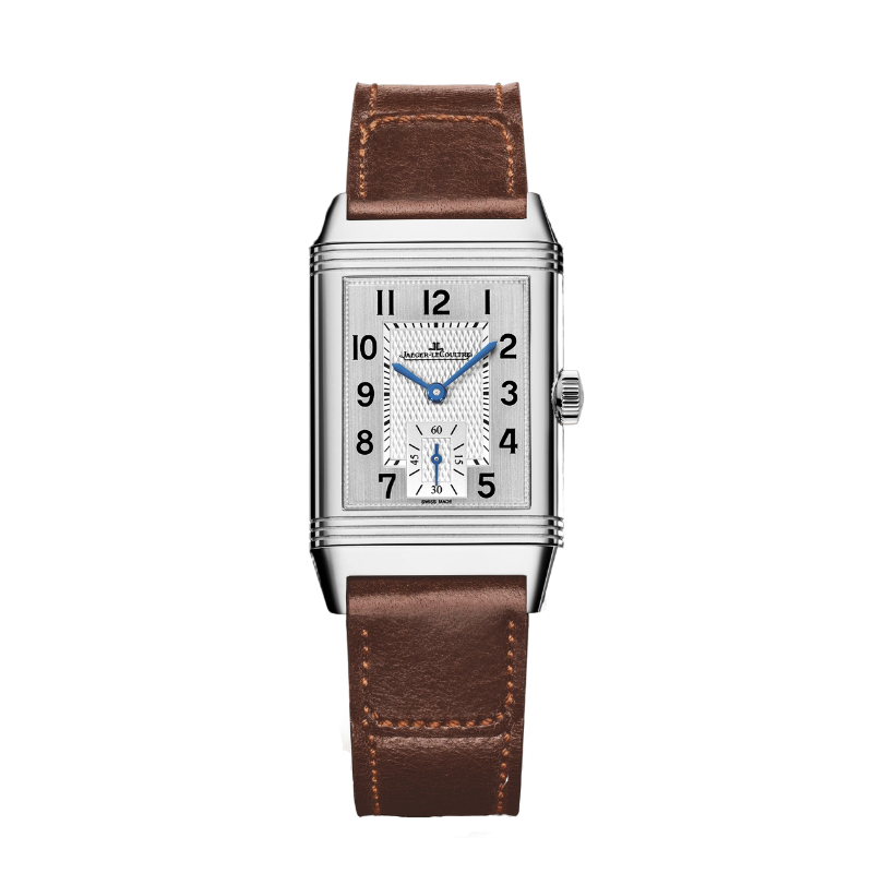 REVERSO CLASSIC DUOFACE SMALL SECONDS 43 MM STAINLESS STEEL WITH SILVER GREY AND BLACK GUILLOCHE DIAL - Jaeger-LeCoultre