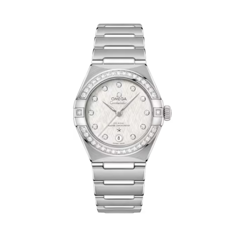 CONSTELLATION 29 MM STAINLESS STEEL WITH SILVER DIAL - Omega