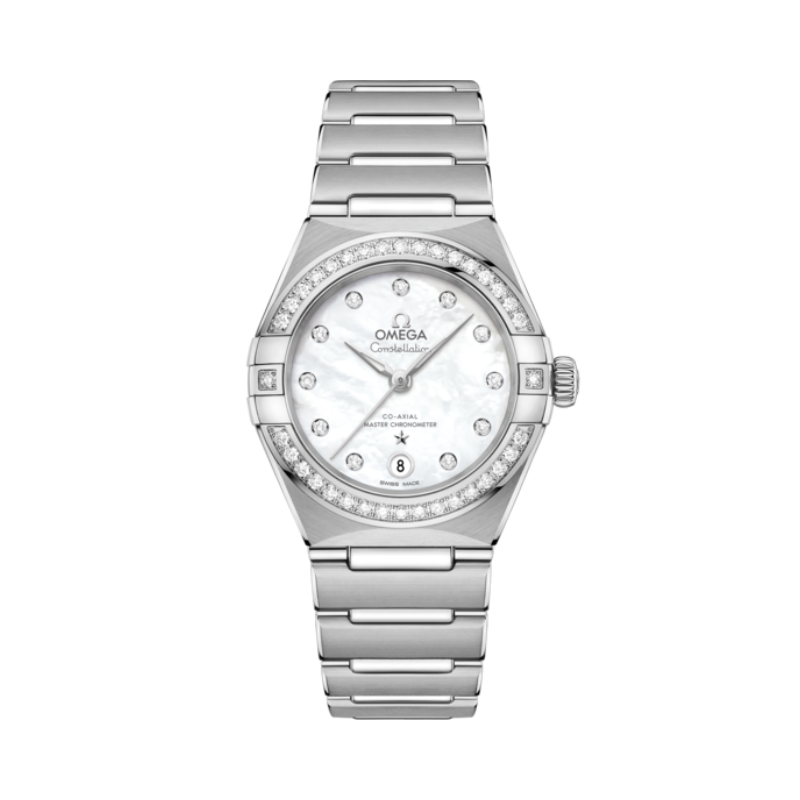 CONSTELLATION 29 MM STAINLESS STEEL WITH MOTHER OF PEARL DIAL - Omega