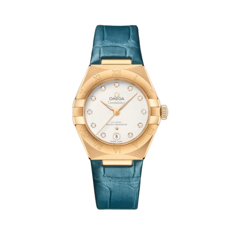 CONSTELLATION 29 MM YELLOW GOLD WITH SILVER DIAL - Omega