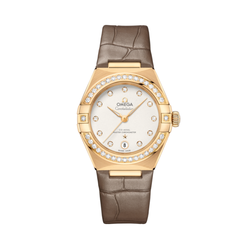 CONSTELLATION 29 MM YELLOW GOLD WITH SILVER DIAL - Omega