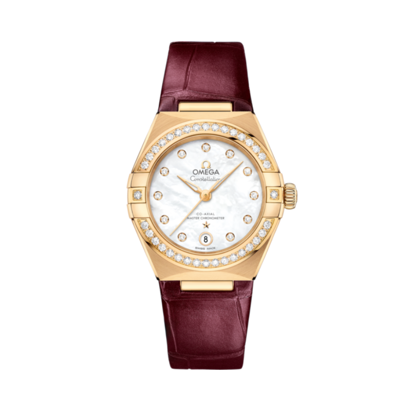 CONSTELLATION 29 MM YELLOW GOLD WITH MOTHER OF PEARL DIAL - Omega