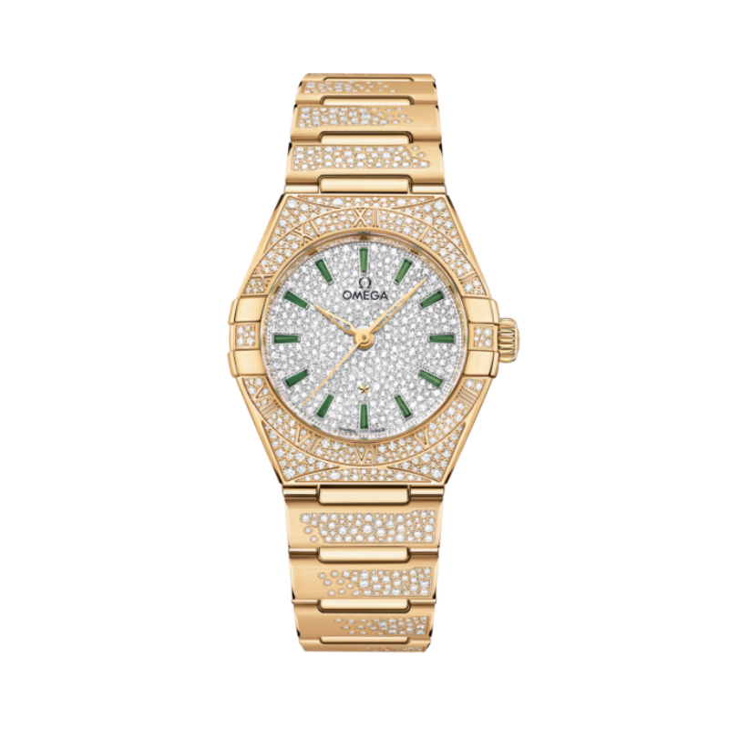 CONSTELLATION 29 MM YELLOW GOLD WITH WHITE DIAL - Omega