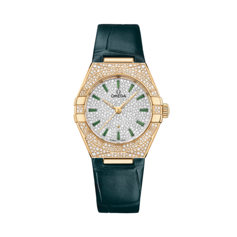 CONSTELLATION 29 MM YELLOW GOLD WITH WHITE DIAL - Omega