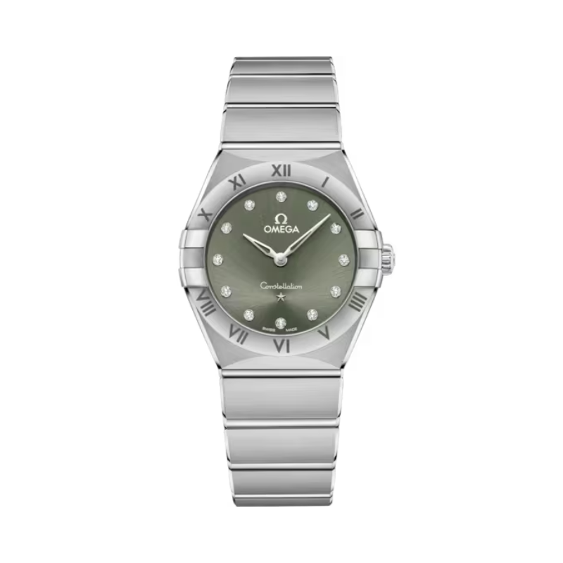 CONSTELLATION 28 MM STAINLESS STEEL WITH GREEN DIAL - Omega