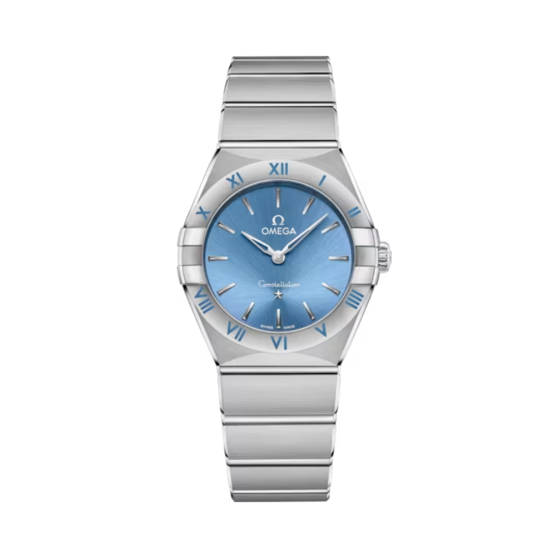CONSTELLATION 28 MM STAINLESS STEEL WITH BLUE DIAL - Omega