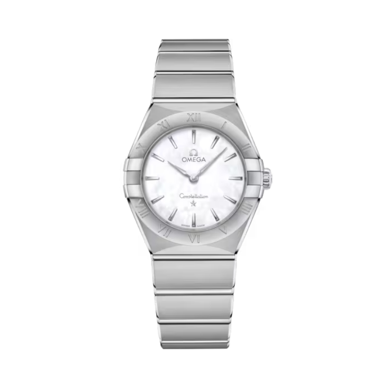 CONSTELLATION 28 MM STAINLESS STEEL WITH MOTHER OF PEARL DIAL - Omega